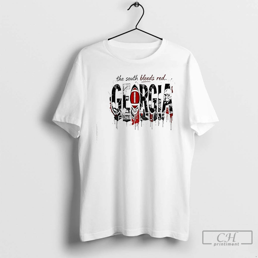 Premium Georgia Bulldogs Football The South Bleeds Red Lights