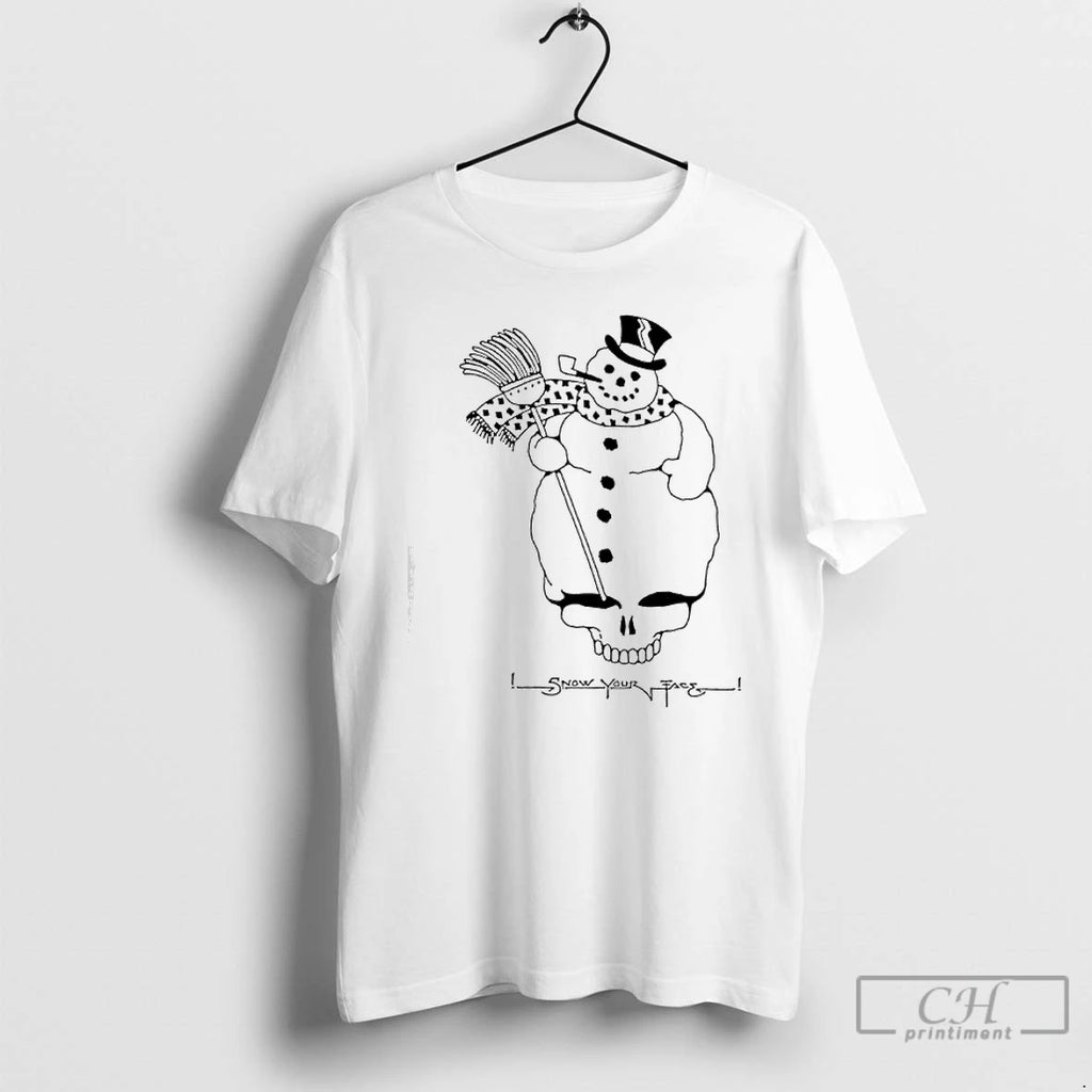 Premium Grateful Dead Snow Your Face Snowman With Skull