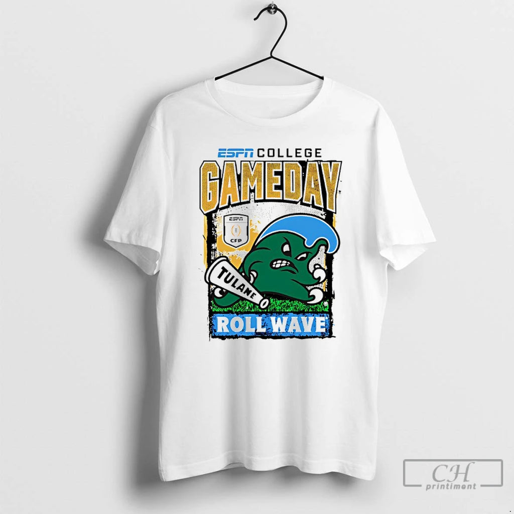 Premium Green Wave Roll Wave 2025 26 College Football Playoff Gameday Roll Wave Mascot
