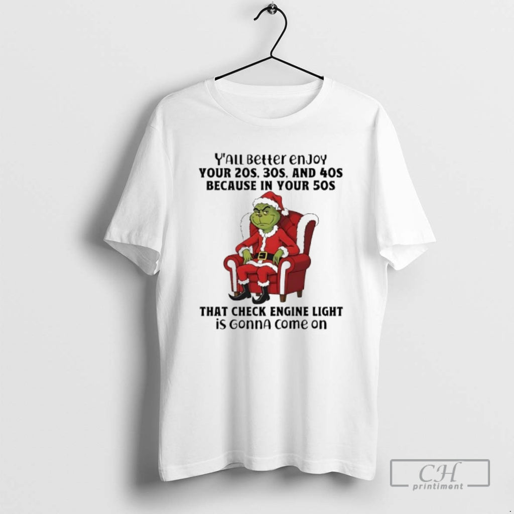 Premium Grinch Santa Suit Yall Better Enjoy Your 20s 30s And 40s Because In Your