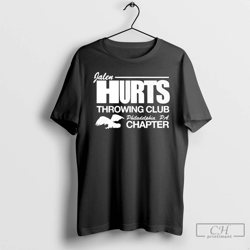 Premium Jalen Hurts Throwing Club Philadelphia Pa Chapter