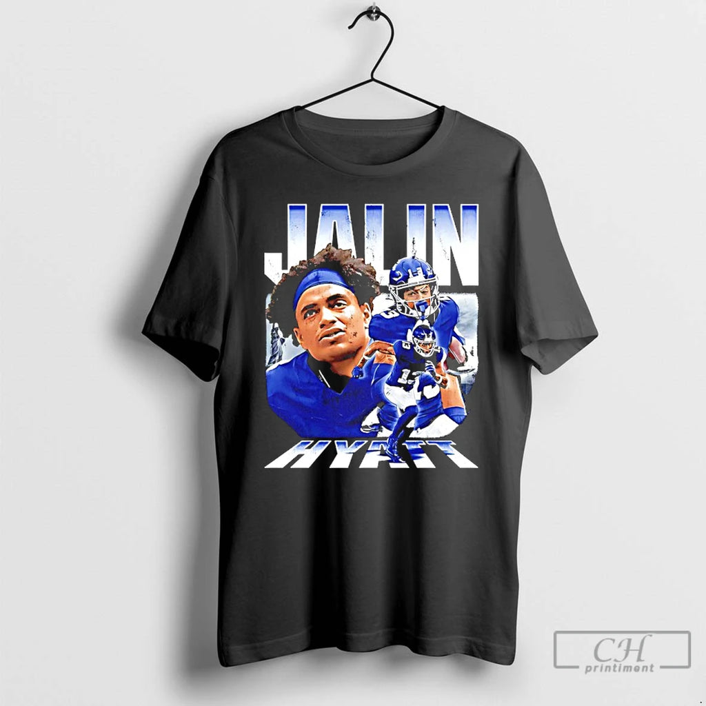 Premium Jalin Hyatt New York Giants Player Collage Vintage T Shirts