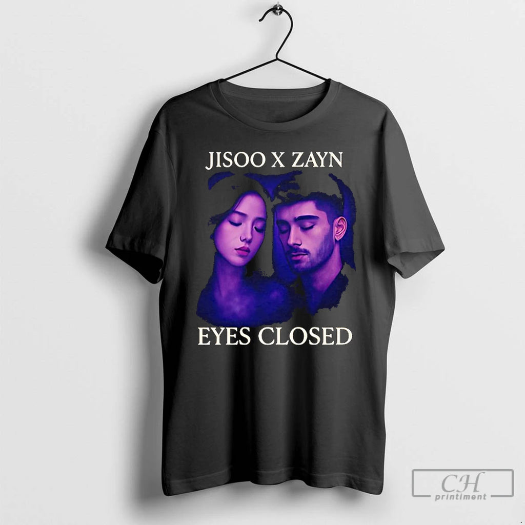 Premium Jisoo X Zayn Fan Eyes Closed T Shirts