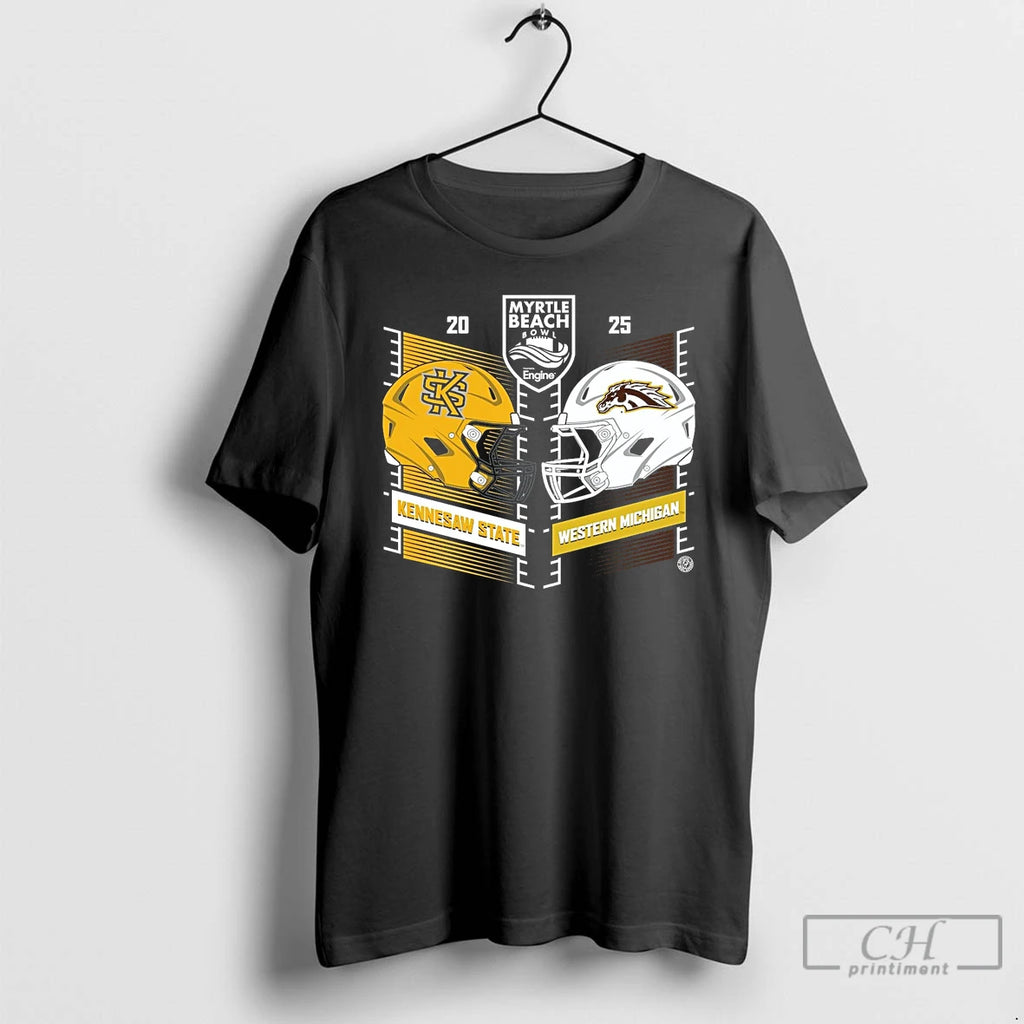 Premium Kennesaw State Owls Vs Western Michigan Broncos 2025 Myrtle Beach Bowl Head To Head
