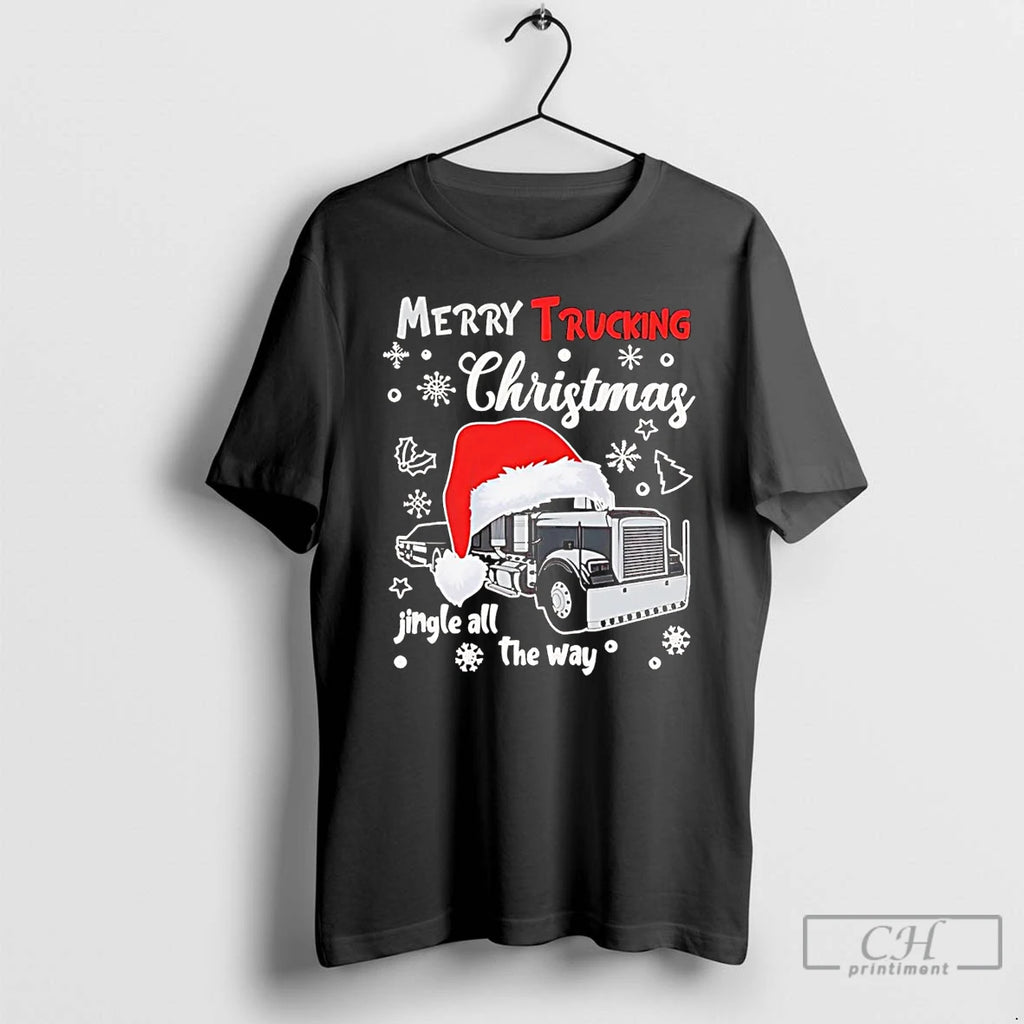 Premium Merry Trucking Christmas Jingle All The Way