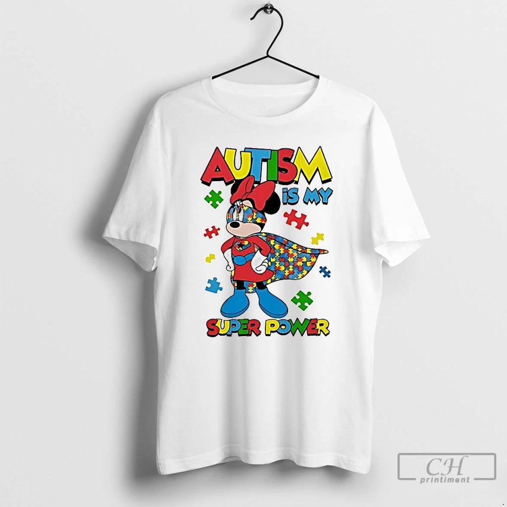 Premium Minnie Autism Is My Super Power T Shirts