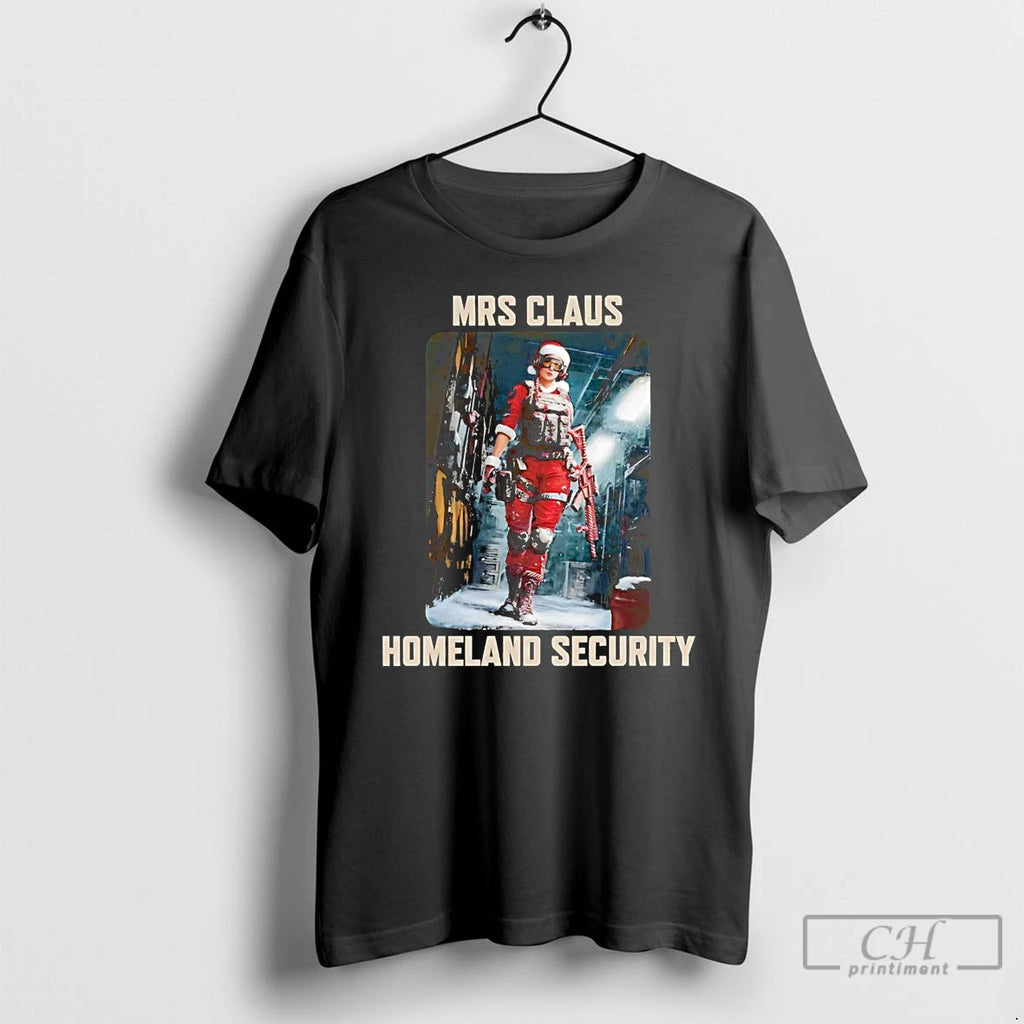 Premium Mrs Claus Homeland Security Christmas
