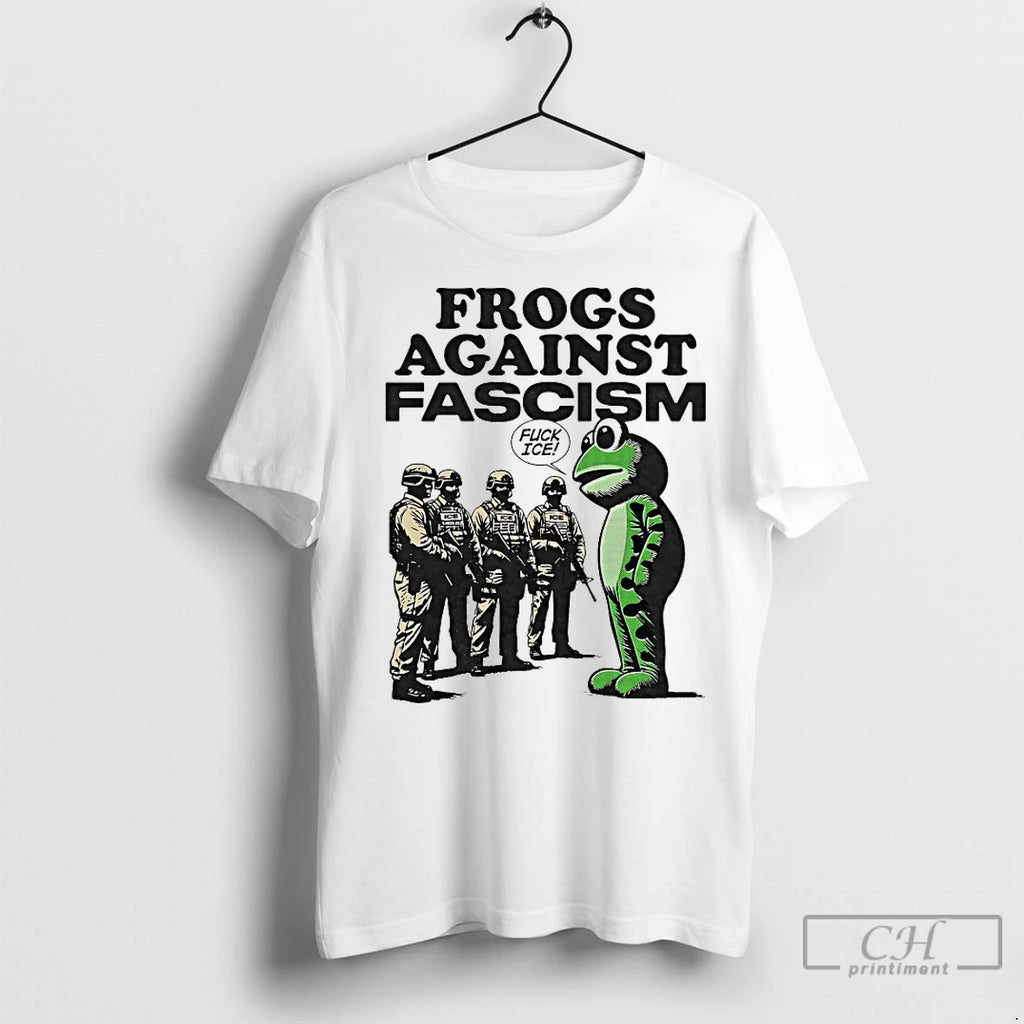 Premium Portland Frog Against Fascism Fuck Ice