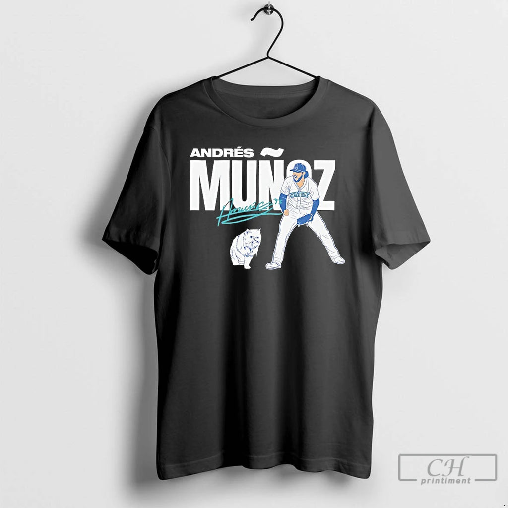 Premium Seattle Mariners Baseball Andres Munoz Matilda Signature T Shirts