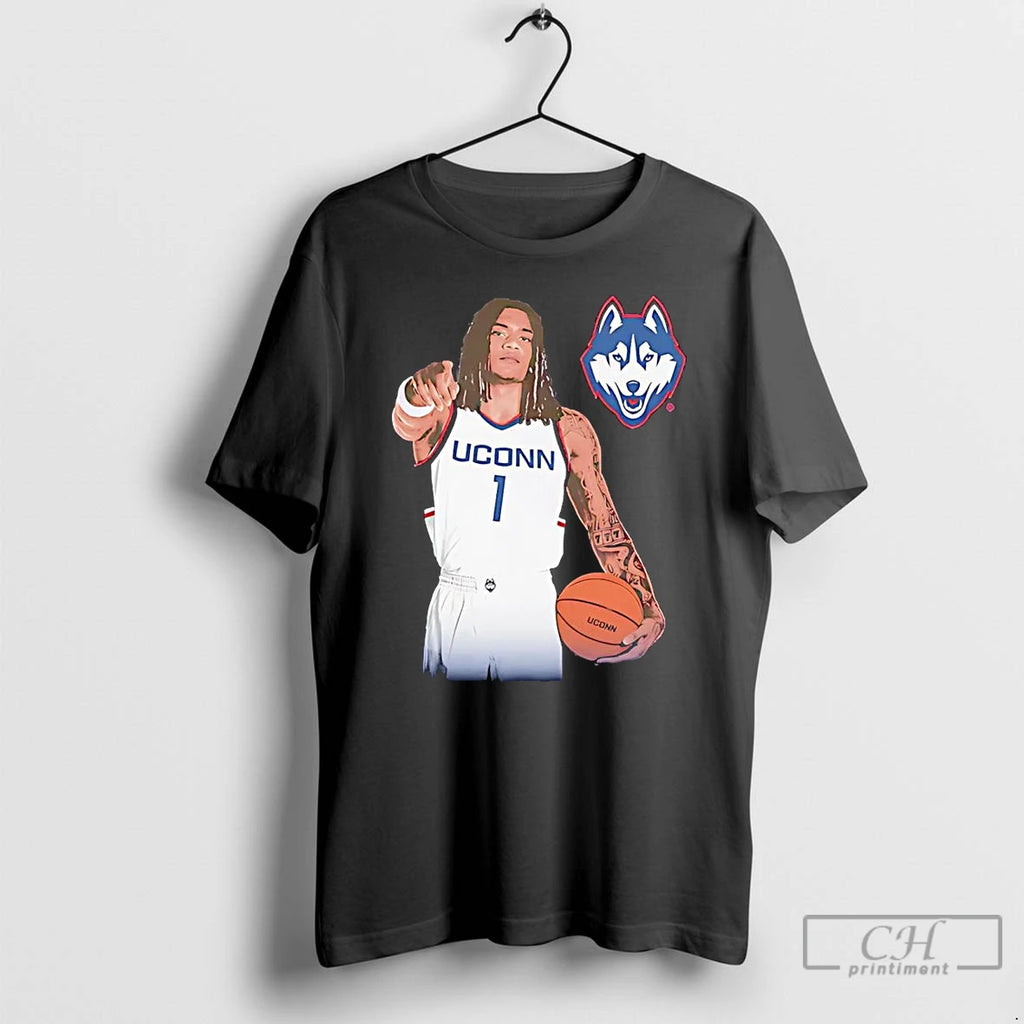 Premium Solo Ball Portrait Uconn Huskies