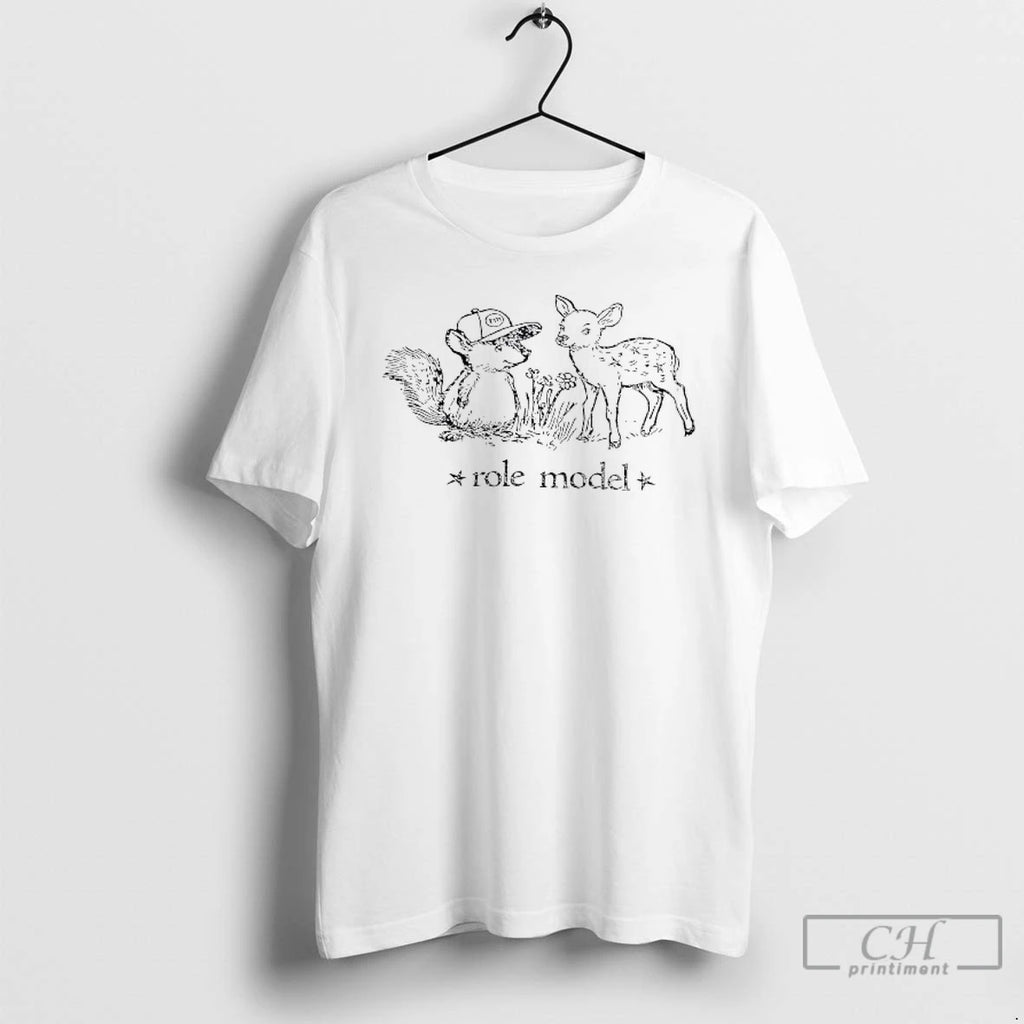 Premium Squirrel And Deer Role Model T Shirts