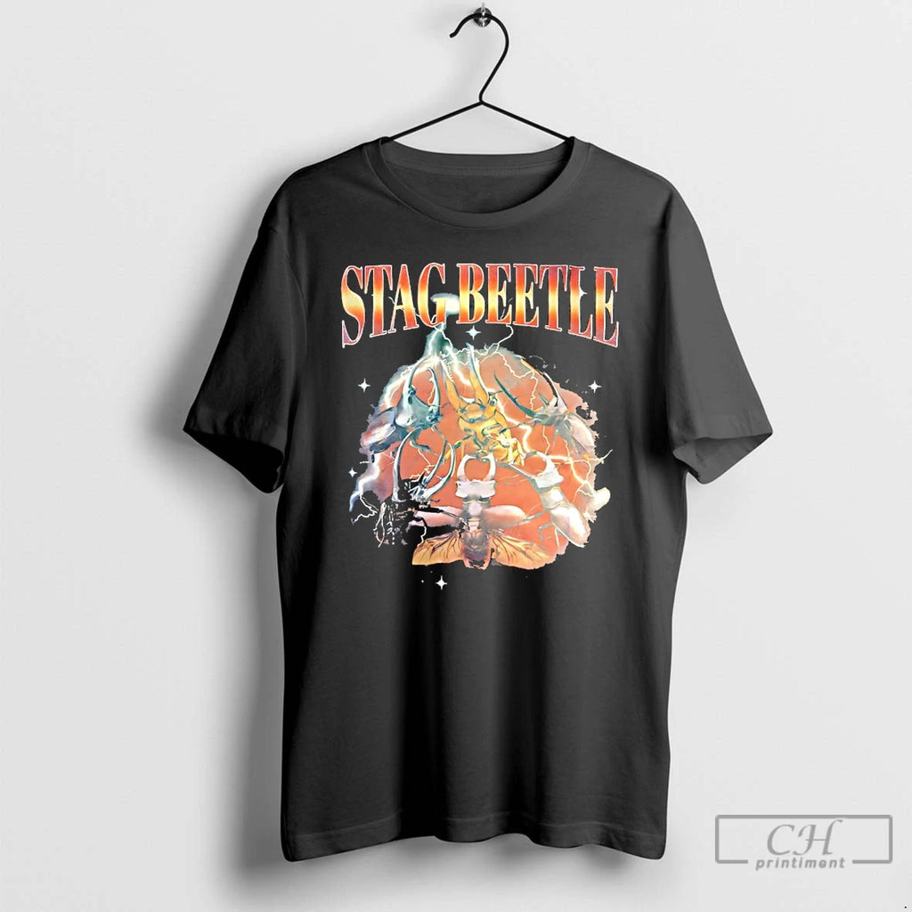 Premium Stag Beetle 90s Bootleg Graphic
