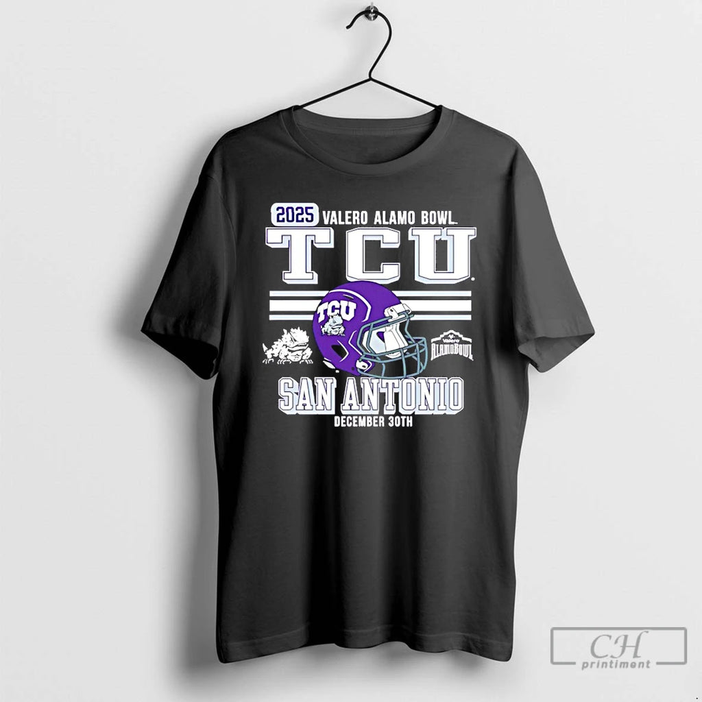 Premium Tcu San Antonio 2025 Alamo Bowl Bound Helmet