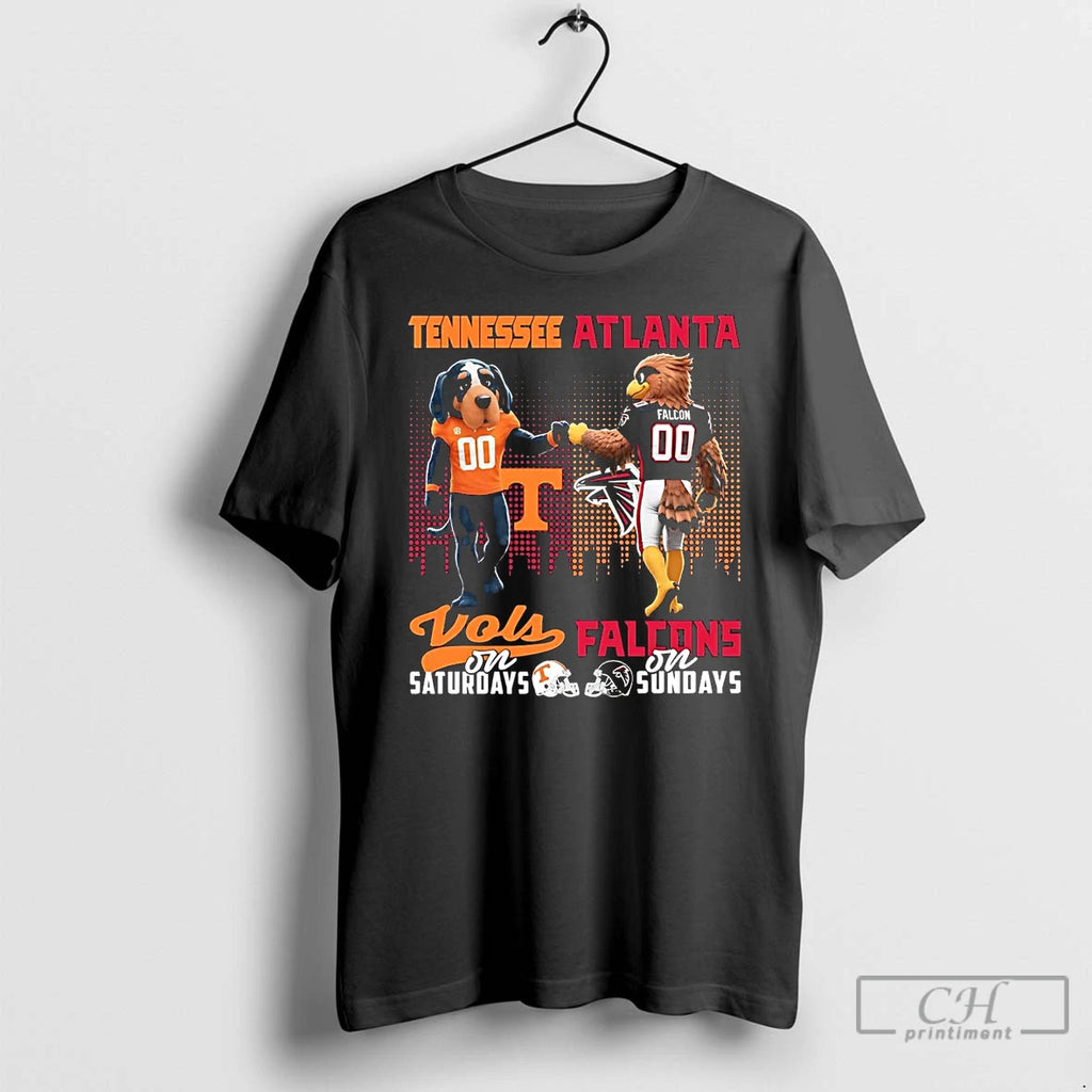 Premium Tennessee Volunteers On Saturdays Atlanta Falcons On Sundays Mascot