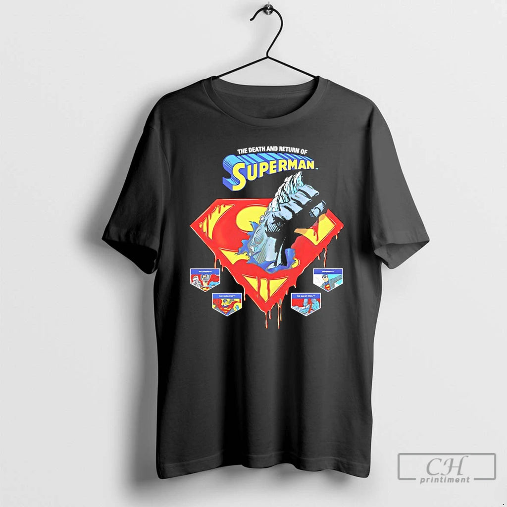 Premium The Death And Return Of Superman Comic Logo
