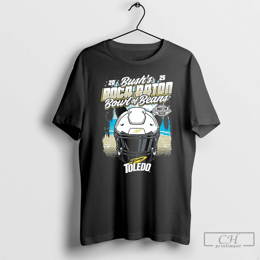 Premium Toledo Rockets 2025 Boca Raton Bowl Helmet