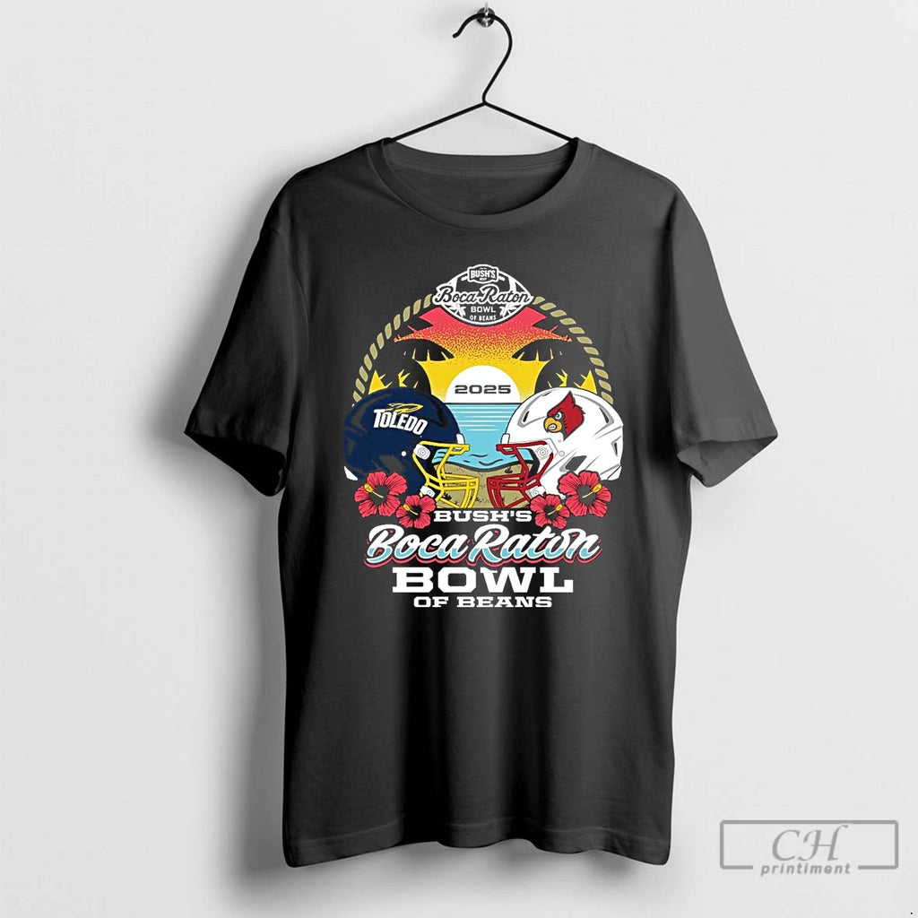 Premium Toledo Rockets Vs Louisville Cardinals 2025 Boca Raton Bowl Head To Head T Shirts