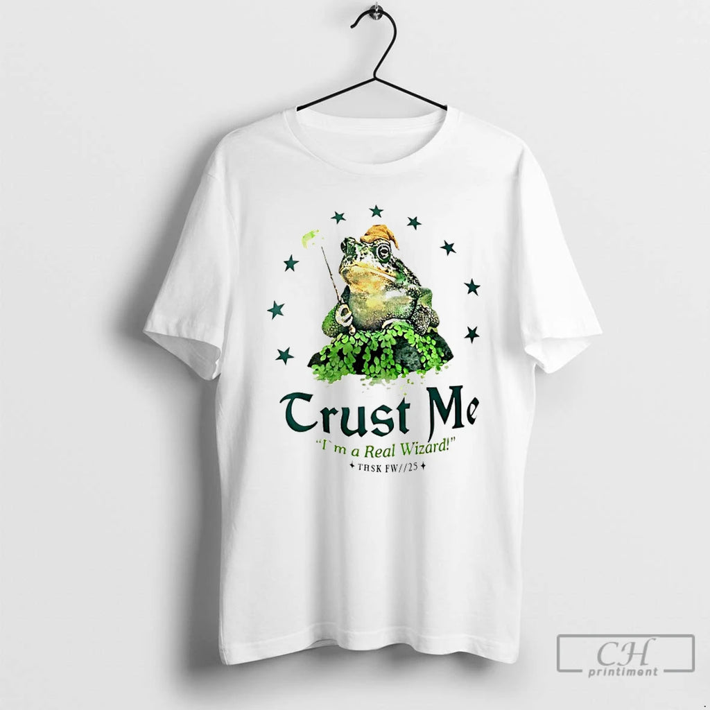 Premium Trust Me Im A Real Wizard Frog Graphic