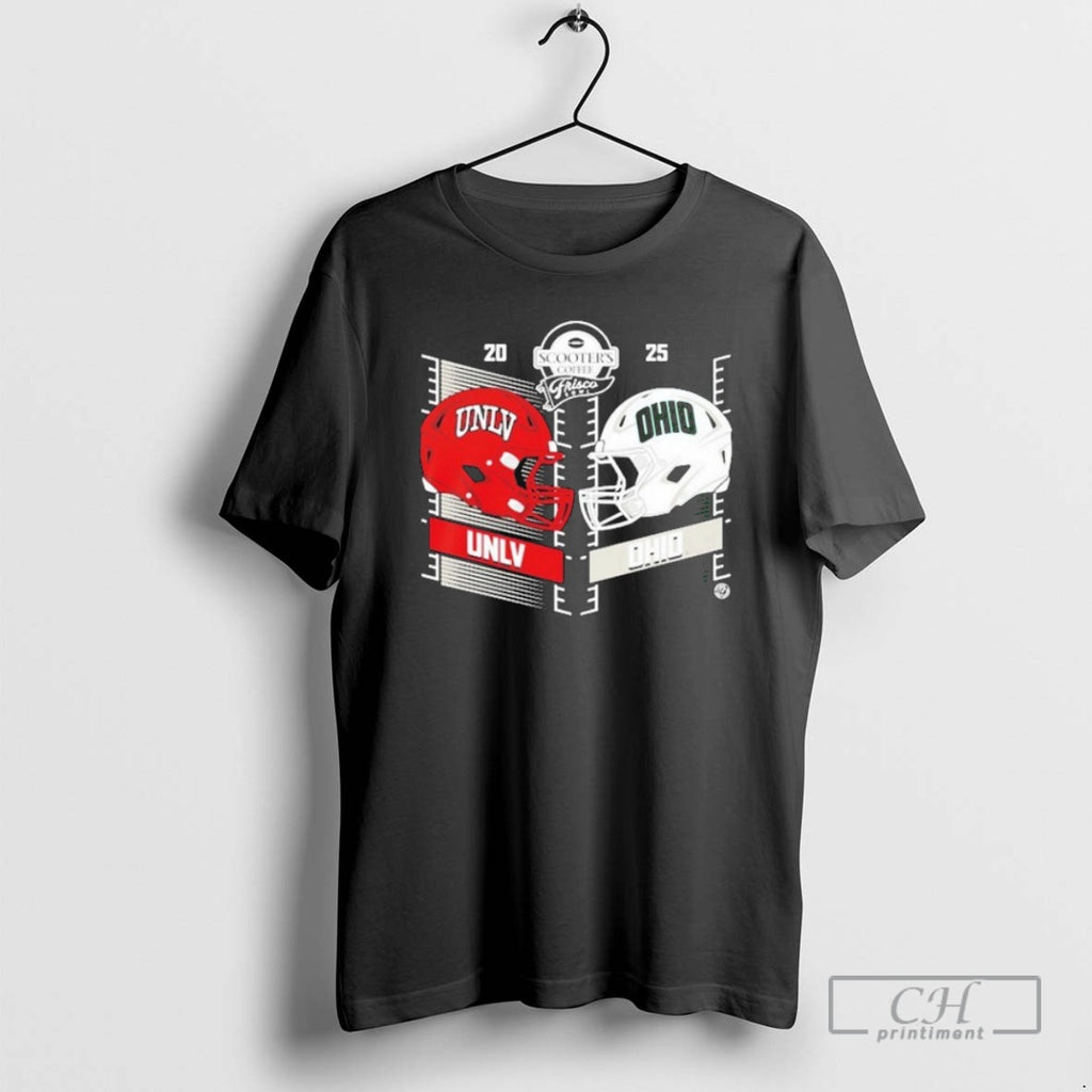 Premium Unlv Rebels Vs Ohio Bobcats Scooters Coffee Frisco Bowl 2025 Helmet Match Ford Center