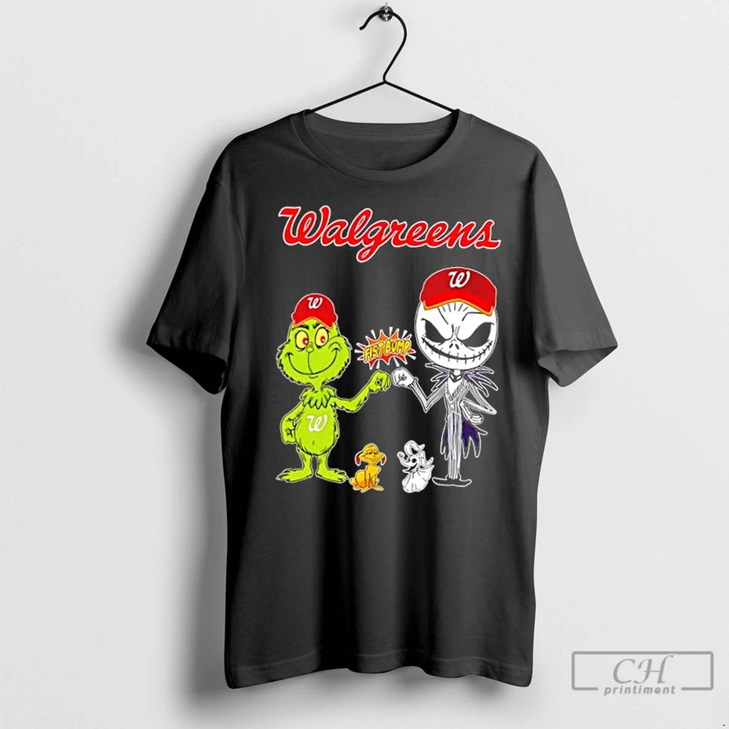 Premium Walgreens X Grinch And Jack Skellington Fist Bump Uniwilling Friends