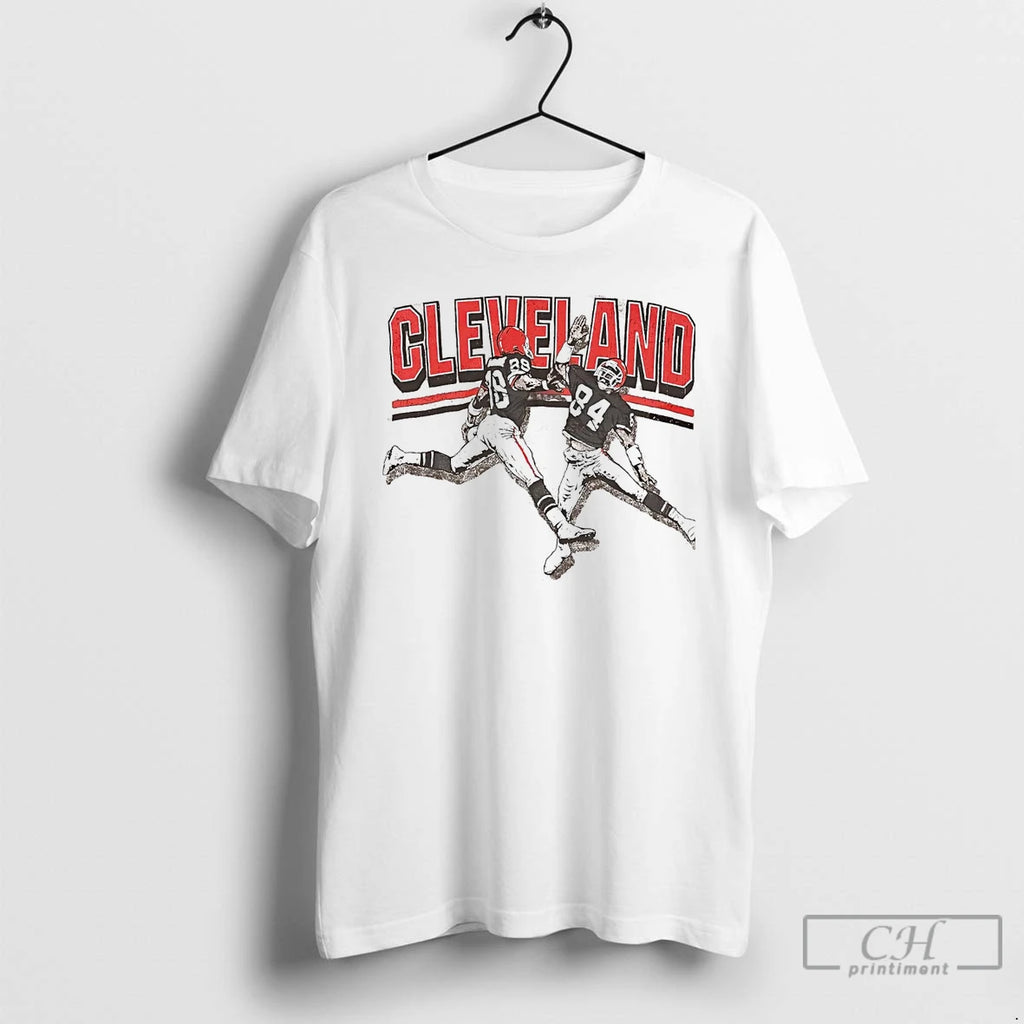 Premium Webster And Reggie High Five Celebration Cleveland Browns