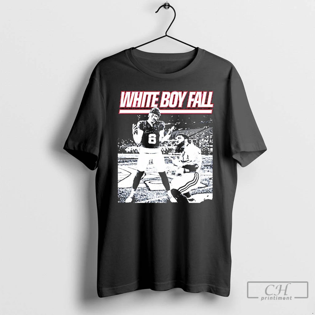 Premium White Boy Fall New York Giants T Shirts
