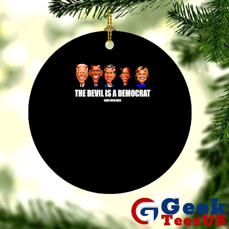 Presidents the devil is a democrat hand over gang caricature shirt