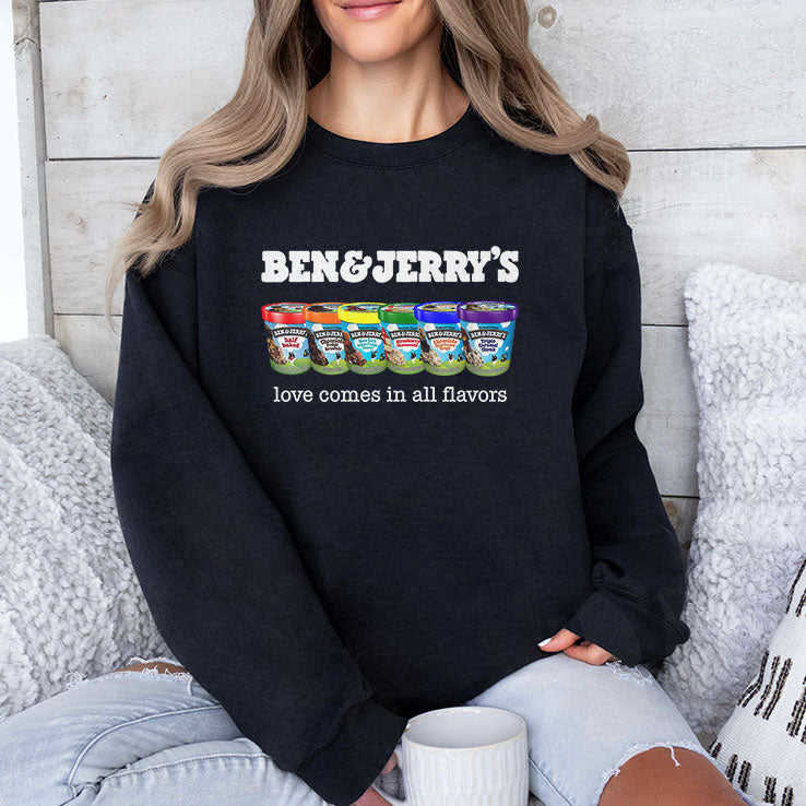 Pride Ben And Jerry’s Love Comes In All Flavors T Shirt
