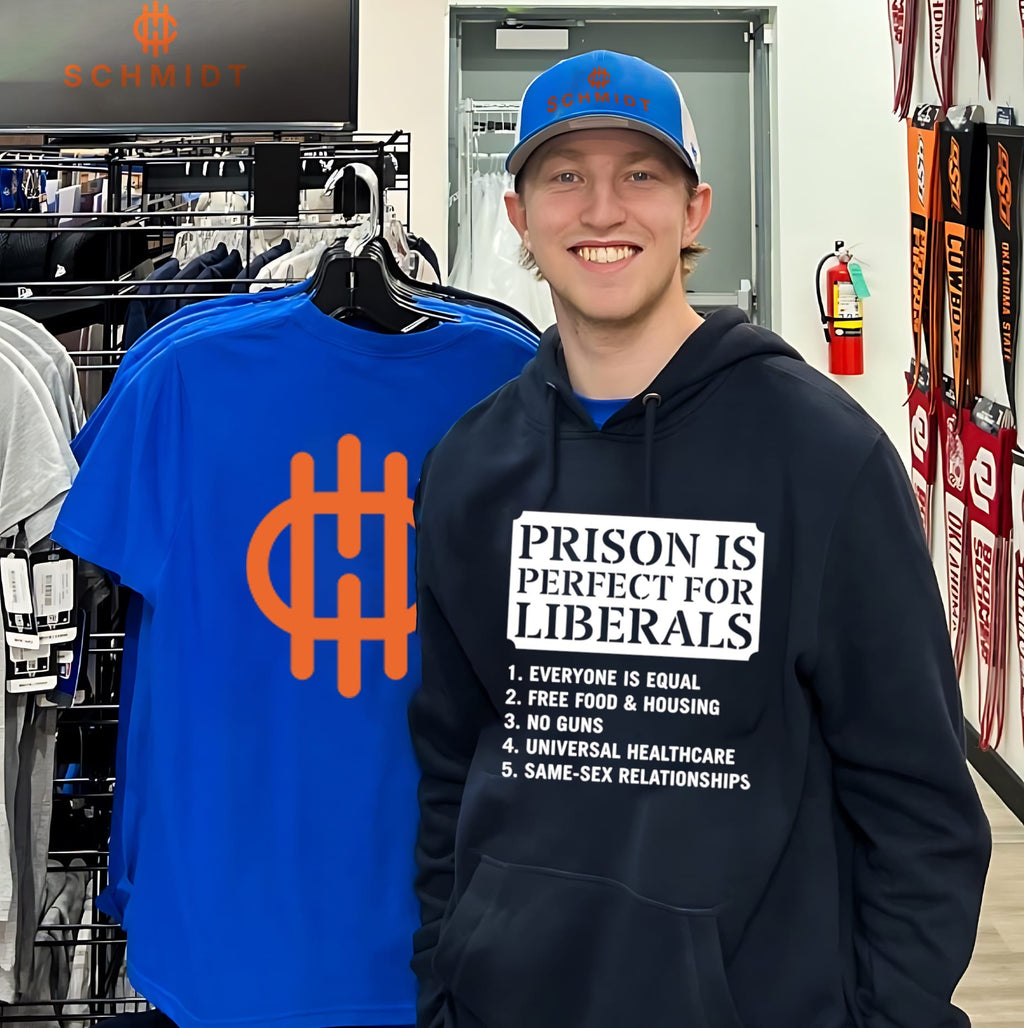 Prison Is Perfect for Liberals Slogan political humor shirt