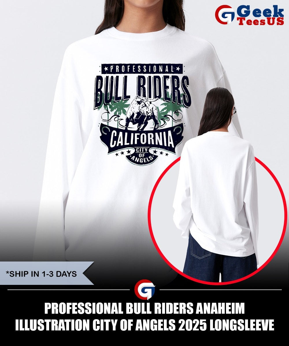 Professional Bull Riders Anaheim Illustration City Of Angels 2025 shirt