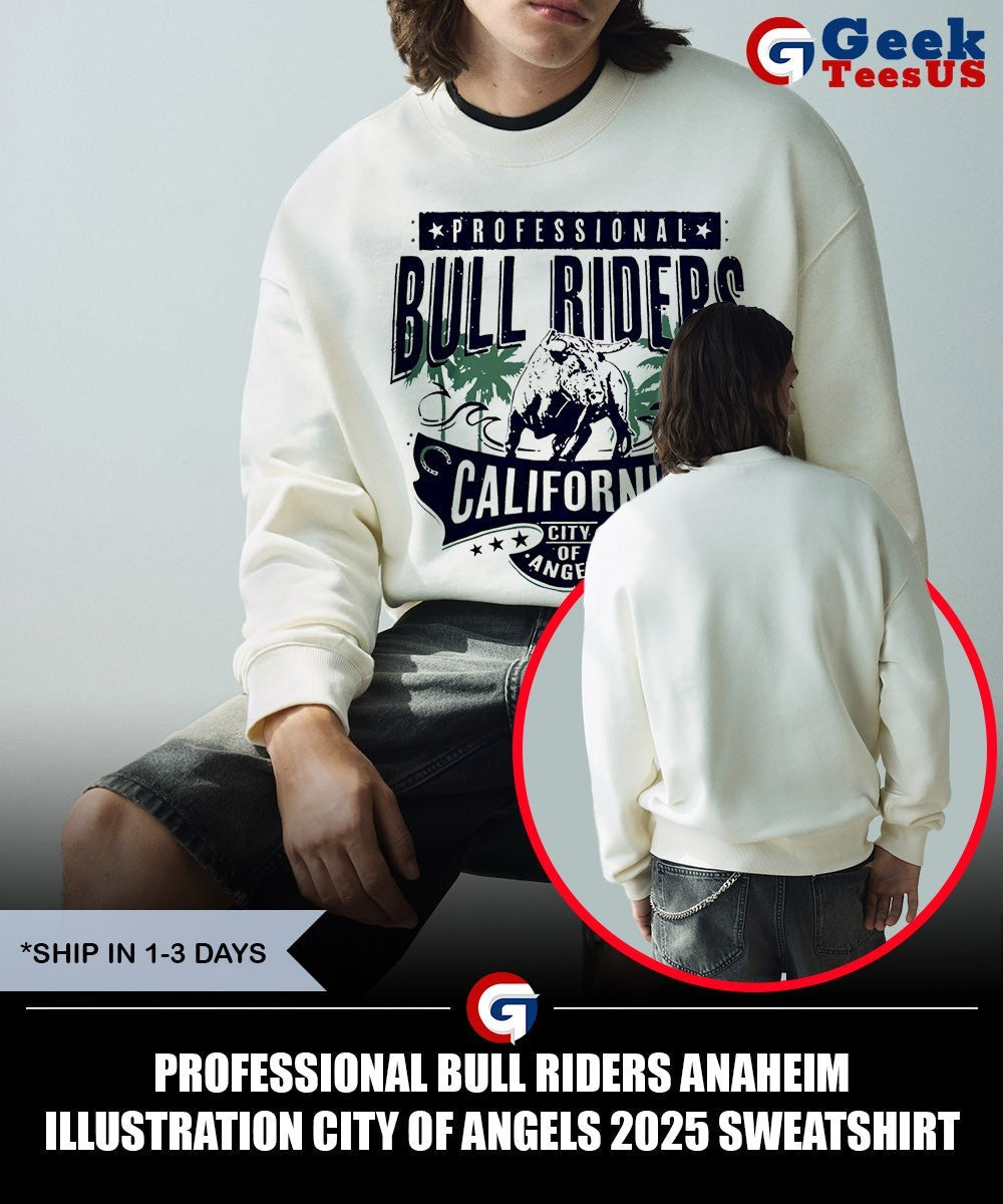 Professional Bull Riders Anaheim Illustration City Of Angels 2025 shirt
