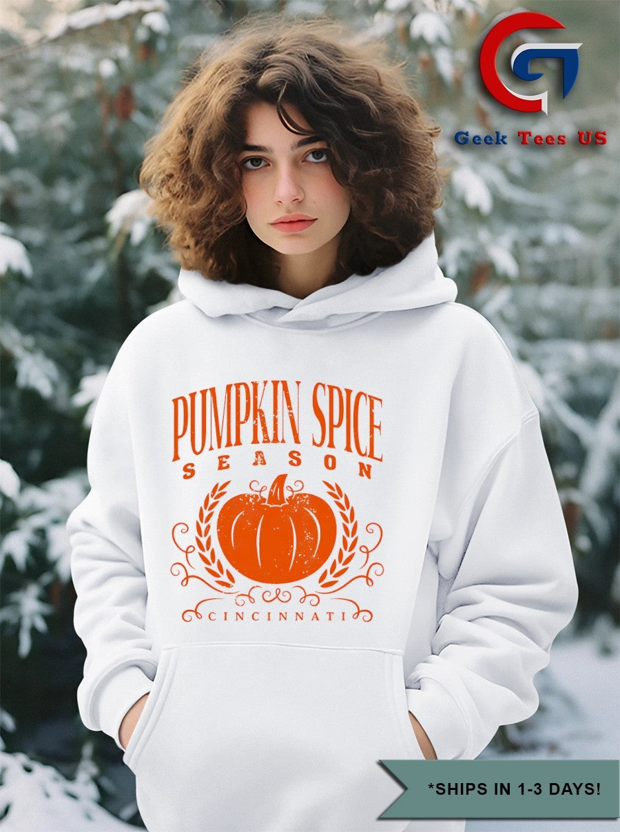 Pumpkin spice season Cincinnati Halloween 2025 shirt