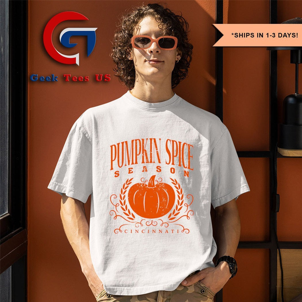 Pumpkin spice season Cincinnati Halloween 2025 shirt