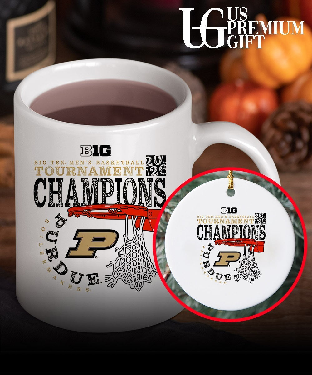 Purdue Boilermakers 2026 Big Ten Men’s Basketball Tournament Champions cut nets shirt