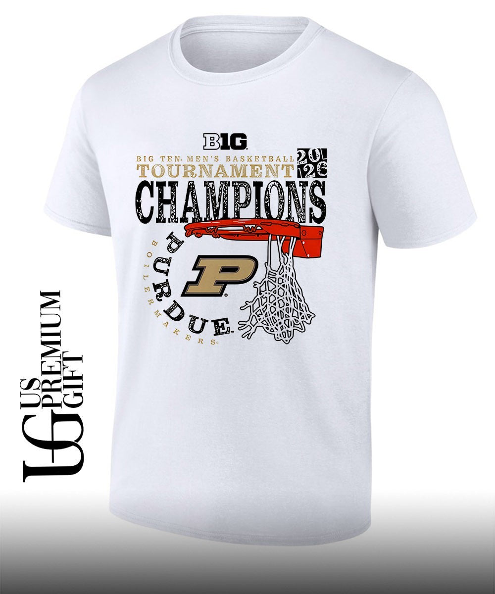 Purdue Boilermakers 2026 Big Ten Men’s Basketball Tournament Champions cut nets shirt