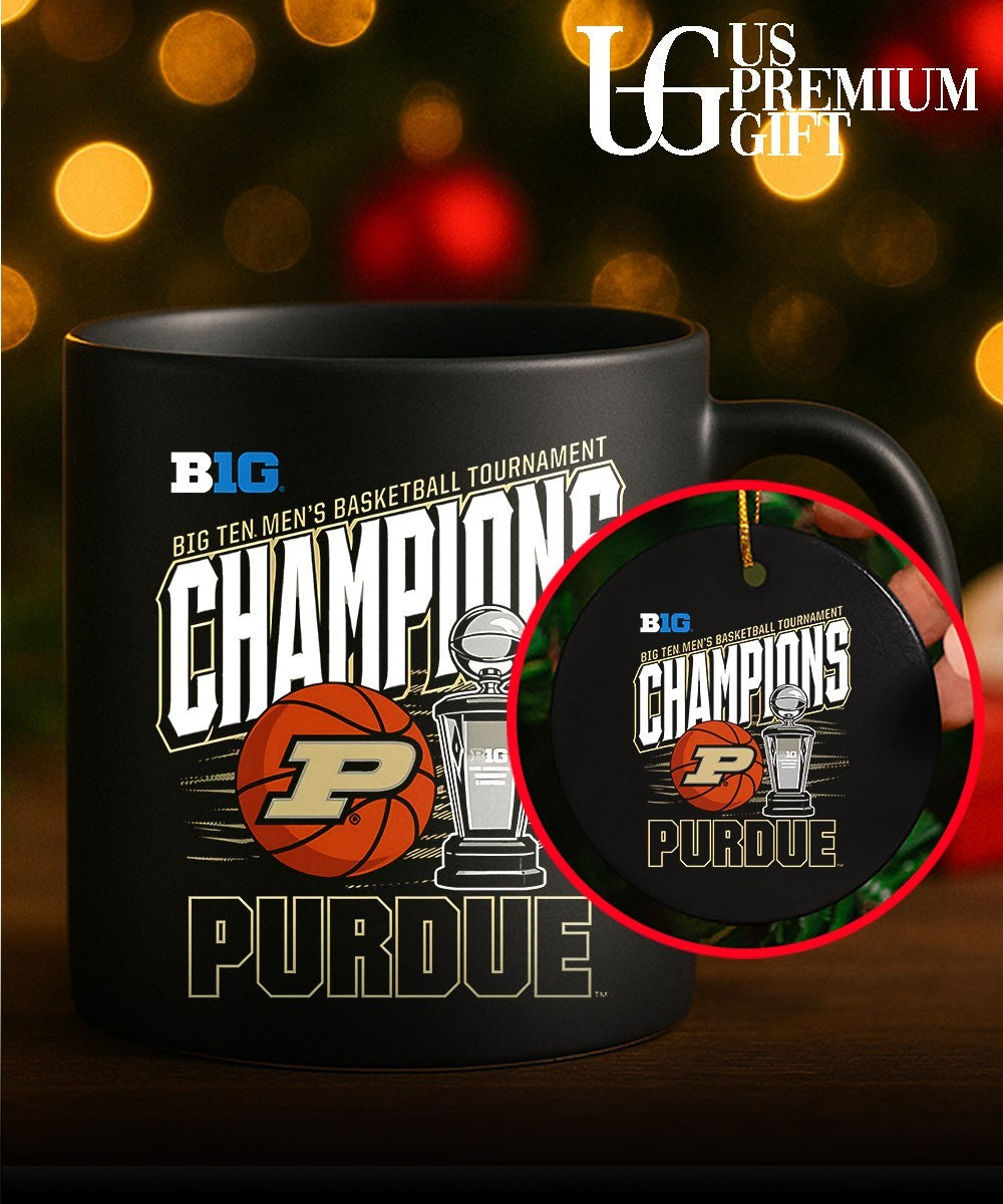 Purdue Boilermakers 2026 Big Ten Men’s Basketball Tournament Champions trophy shirt