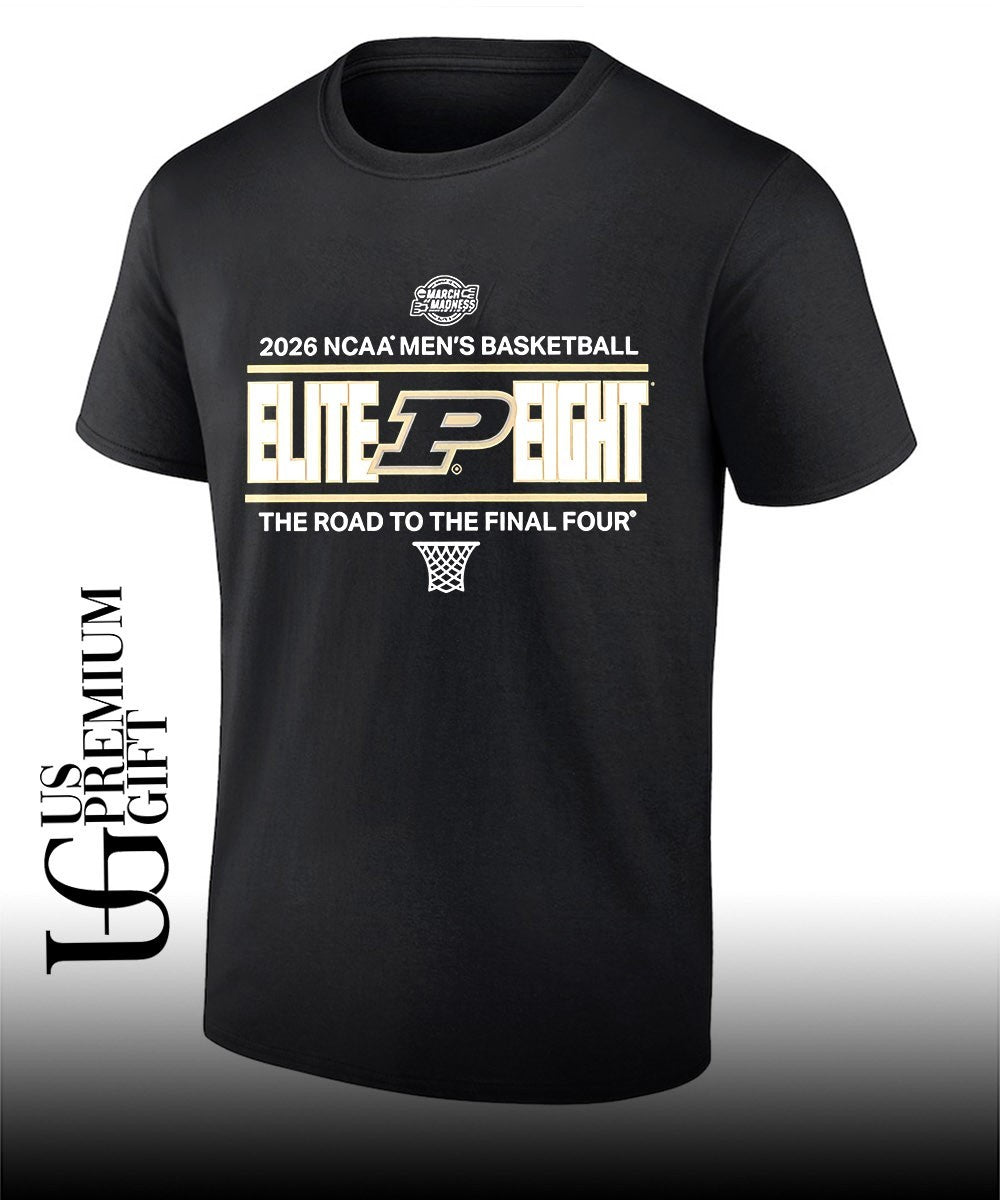 Purdue Boilermakers 2026 NCAA Men’s Basketball Elite 8 Bound the road to the Final Four shirt