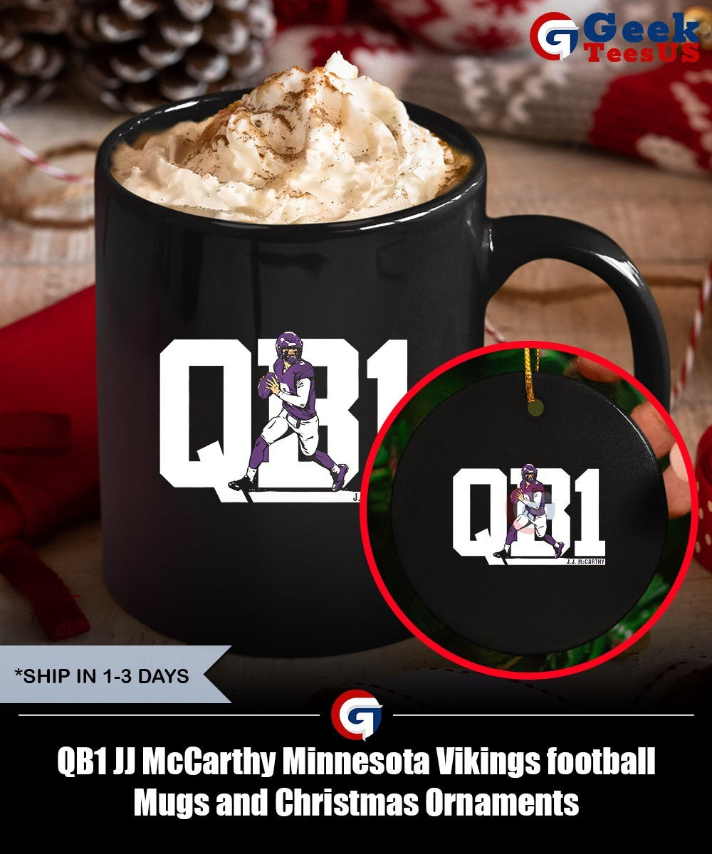 QB1 JJ McCarthy Minnesota Vikings football shirt