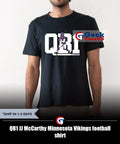 QB1 JJ McCarthy Minnesota Vikings football shirt