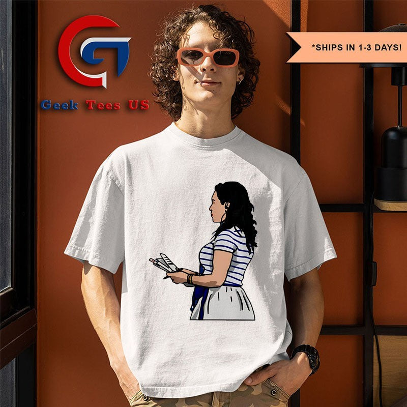 Quenton Nelson wearing Carlie Irsay-Gordon gameday Indianapolis Colts shirt