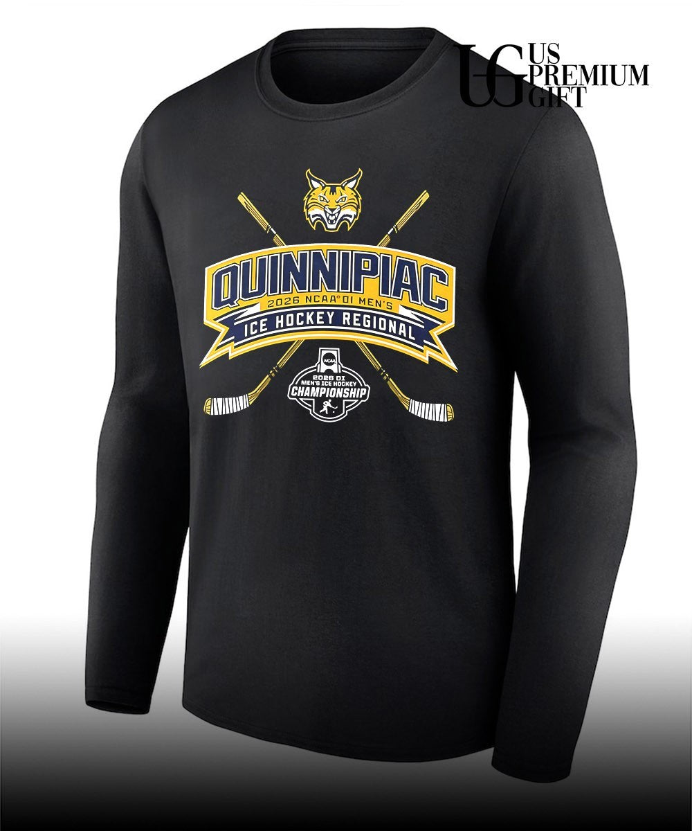 Quinnipiac Bobcats 2026 NCAA DI Men’s Ice Hockey Regional shirt