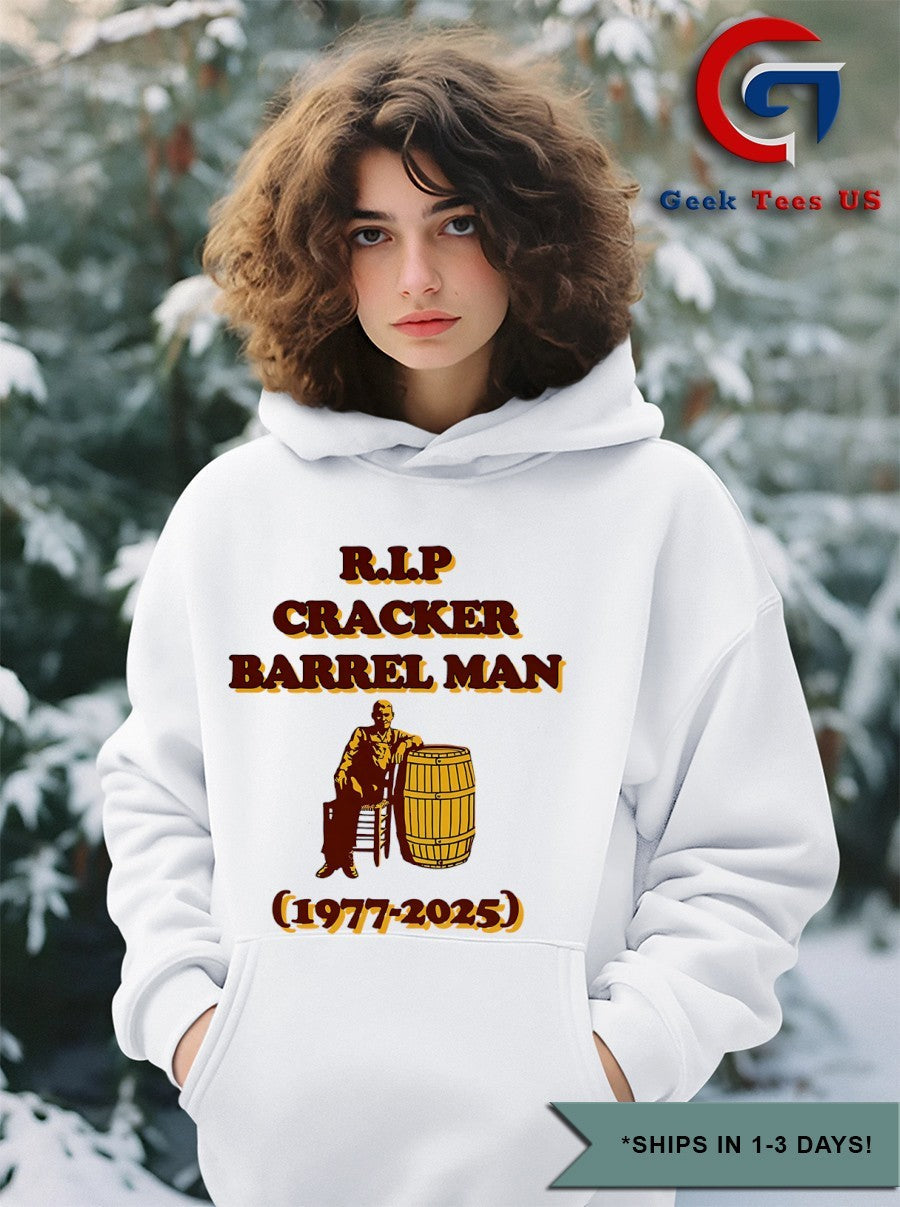 RIP Cracker Barrel Man 1977-2025 shirt