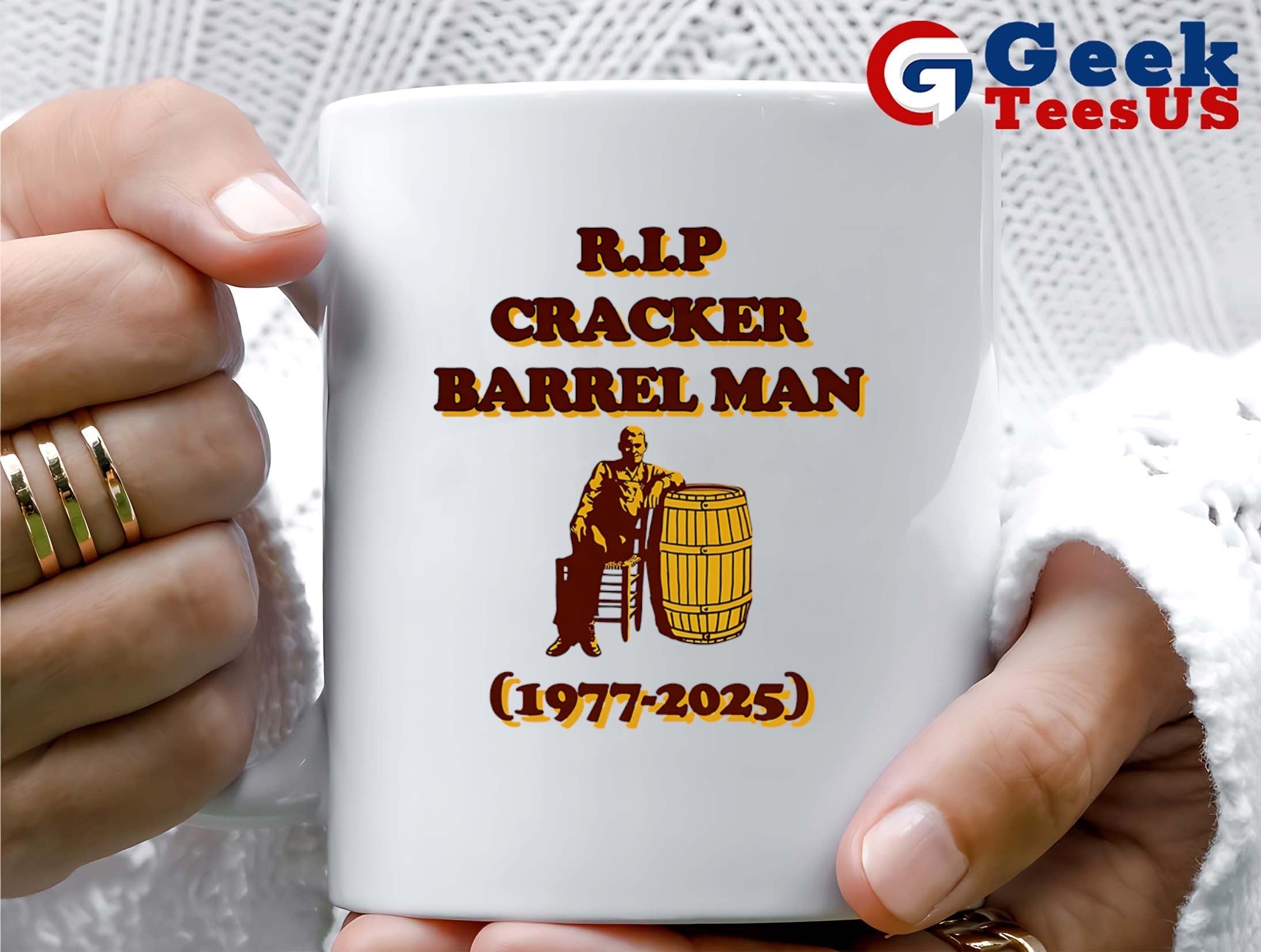 RIP Cracker Barrel Man 1977-2025 shirt