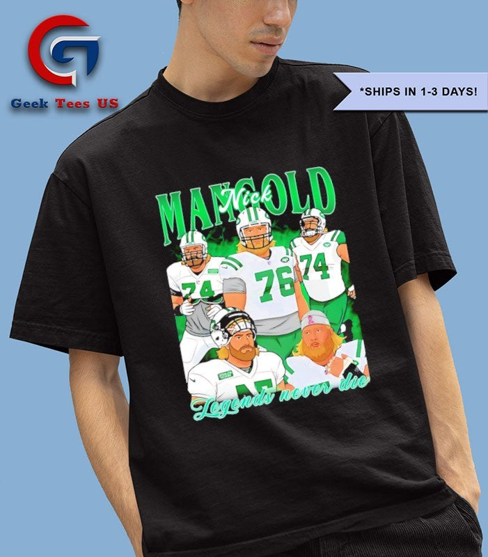 RIP Nick-Mangold Legends never Die Ny Jets graphic shirt