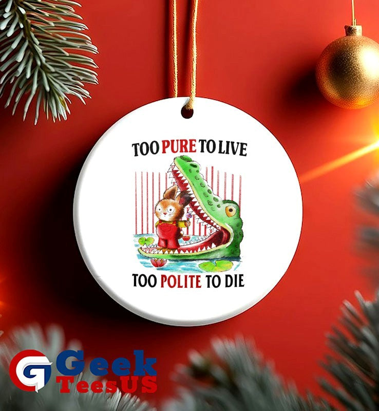 Rabbit and alligator to pure to live too polite to die shirt