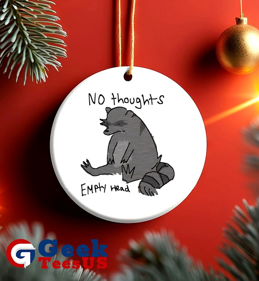 Raccoon not thoughts empty head shirt