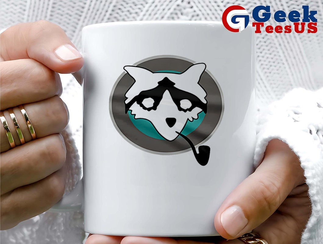Raccoon with pipe shirt