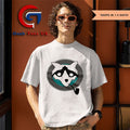 Raccoon with pipe shirt
