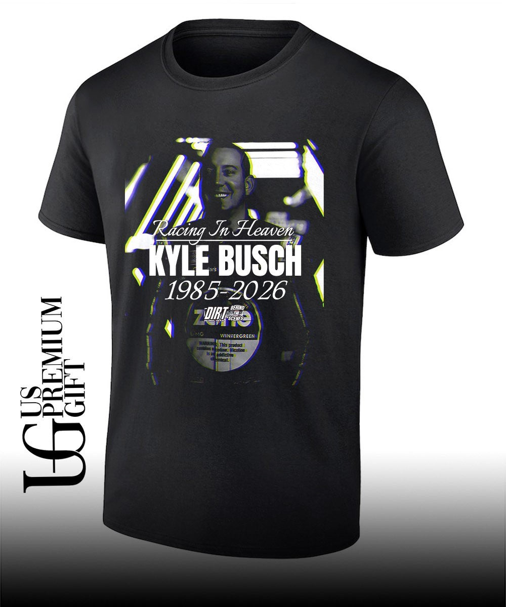 Racing In Heaven Kyle Busch NASCAR Cup Series 1985-2026 shirt