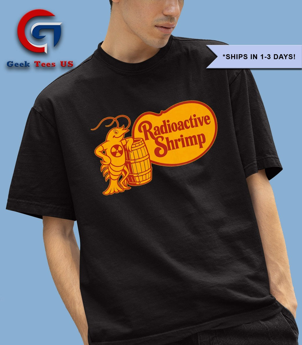 Radioactive Shrimp Barrel X Cracker Barrel logo shirt
